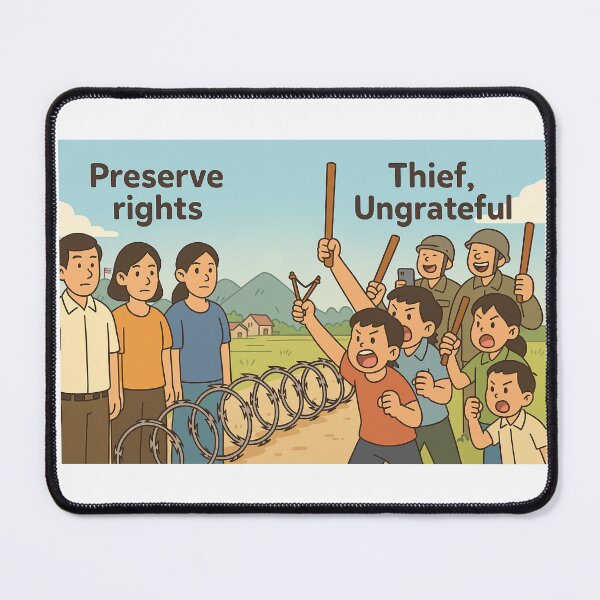 Item preview, Border Divide: Preserve Rights vs Incitement designed and sold by LaiThaiPatterns.