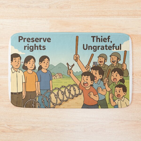 Item preview, Border Divide: Preserve Rights vs Incitement designed and sold by LaiThaiPatterns.