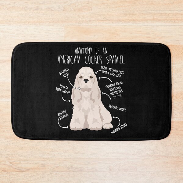 Item preview, Silver American Cocker Spaniel Dog Anatomy designed and sold by Clara Hollins.