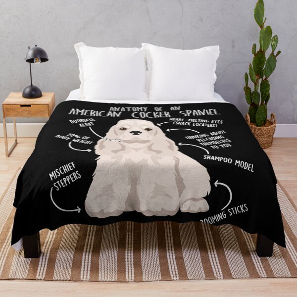 Item preview, Silver American Cocker Spaniel Dog Anatomy designed and sold by Clara Hollins.