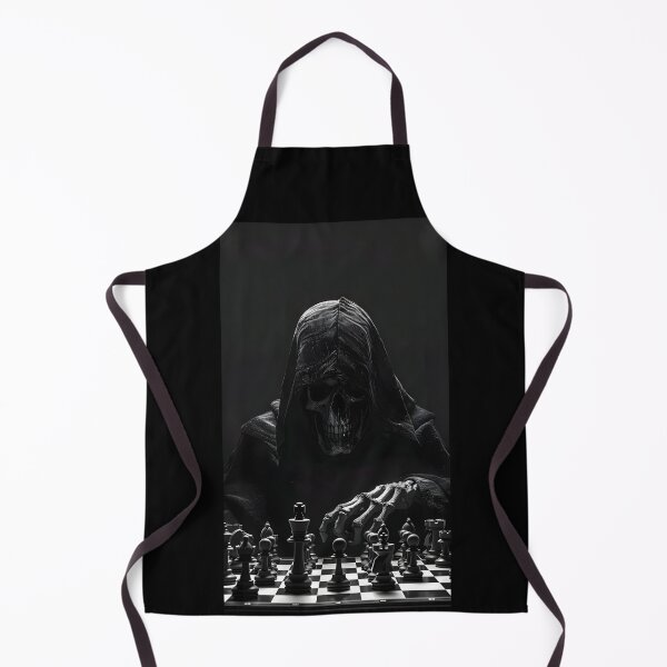 Item preview, Grim Reaper Playing Chess – Dark Gothic Horror Artwork designed and sold by kaleevfidonea.