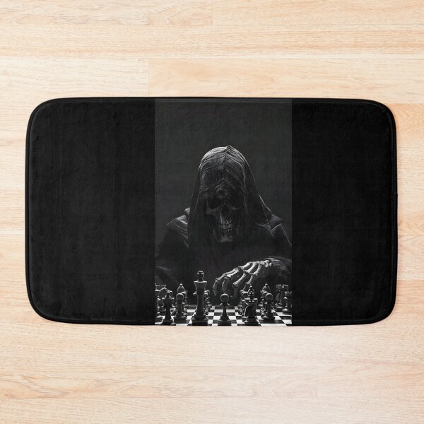 Item preview, Grim Reaper Playing Chess – Dark Gothic Horror Artwork designed and sold by kaleevfidonea.