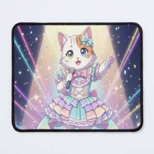 Item preview, Idol Stage Cat Kawaii Pop Star Kitty Idol Design designed and sold by Neko-Doodle-co.