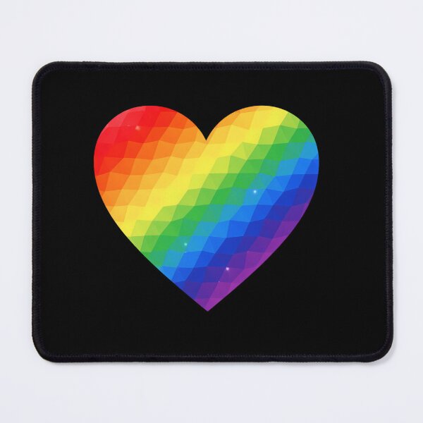 Item preview, Geometric Low-Poly Rainbow Heart – Modern Pride & Love Design designed and sold by DreamiCanvas.