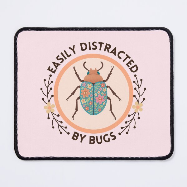 Item preview, Easily Distracted by Bugs designed and sold by OffTheCuffPrints.