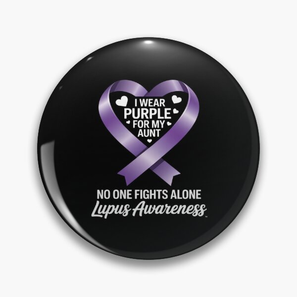 Item preview, I Wear Purple For My Aunt For Lupus Awareness Purple Ribbon designed and sold by KingsLife1994.