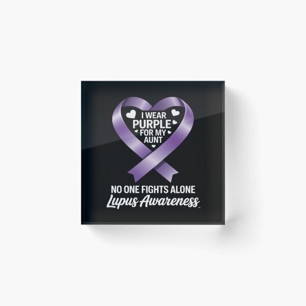 Item preview, I Wear Purple For My Aunt For Lupus Awareness Purple Ribbon designed and sold by KingsLife1994.