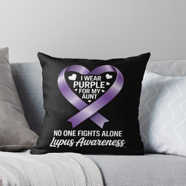 Item preview, I Wear Purple For My Aunt For Lupus Awareness Purple Ribbon designed and sold by KingsLife1994.