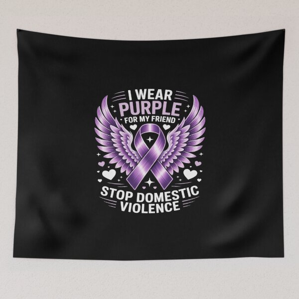Item preview, I Wear Purple for My Friend Stop Domestic Violence Awareness designed and sold by KingsLife1994.