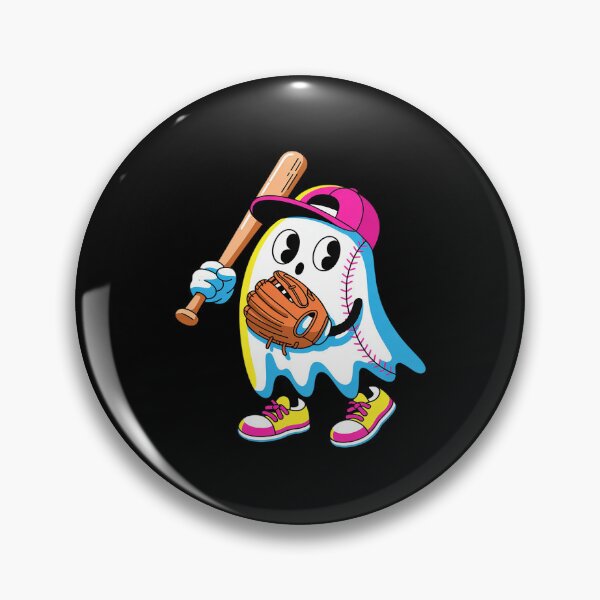 Item preview, Ice Cream Drip Ghost Baseball Spots Baseball Drip Halloween designed and sold by KingsLife1994.