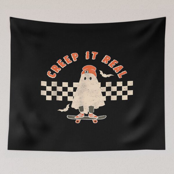 Item preview, Vintage Retro Halloween Creep It Real Ghost 	 Fall Season 		 designed and sold by rcbshgfuc79.
