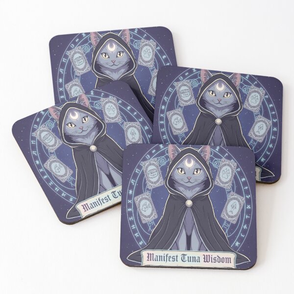 Item preview, Occult Cat Seance Mystic Witchy Kitty Spiritual Design designed and sold by Neko-Doodle-co.