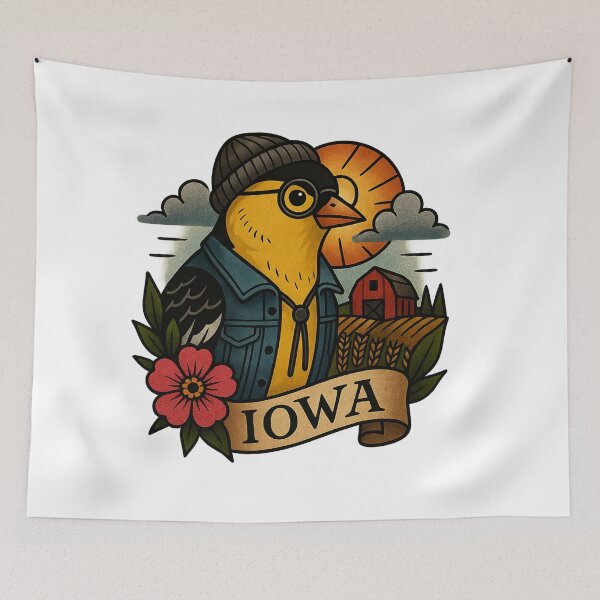 Item preview, Iowa Goldfinch | Nifty Fifty State Series designed and sold by Zippitydodads.