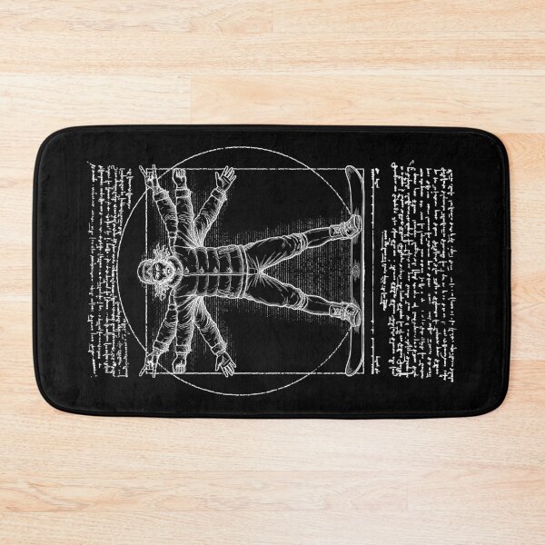 Item preview, Snowboarder Snowboarding Vitruvian Man Leonardo Da Vinci designed and sold by GrandeDuc.