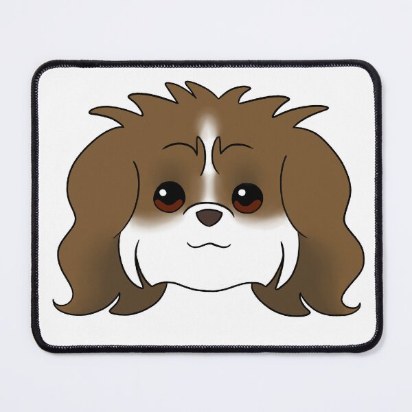 Item preview, Brown Shih Tzu White Chin White Blaze designed and sold by OliRoseArt.