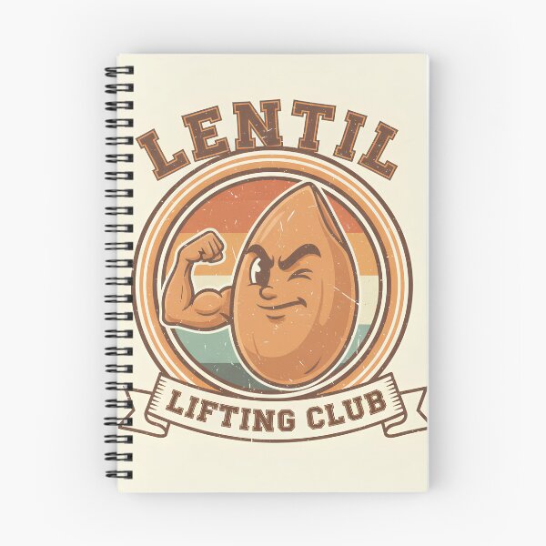 Item preview, Lentil Lifting Club - Retro Vegan Gym Logo designed and sold by MintedMinds.