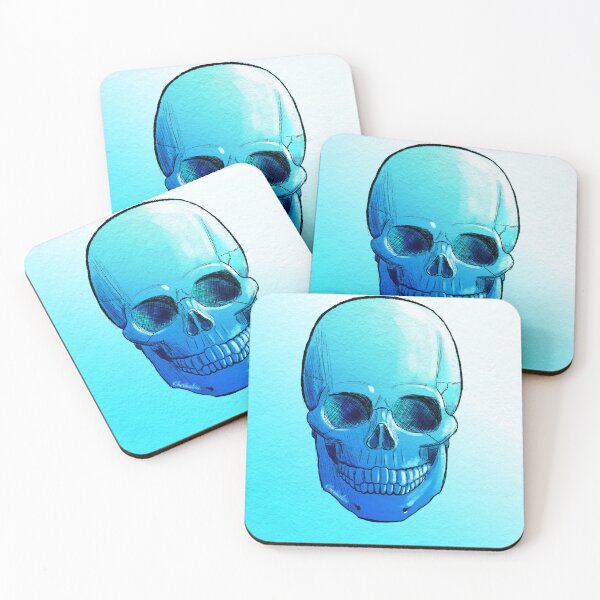 Item preview, Blue skull designed and sold by Cherlindria.
