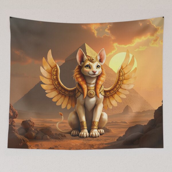 Item preview, Mystical Winged Cat Sphinx designed and sold by nicky2342.