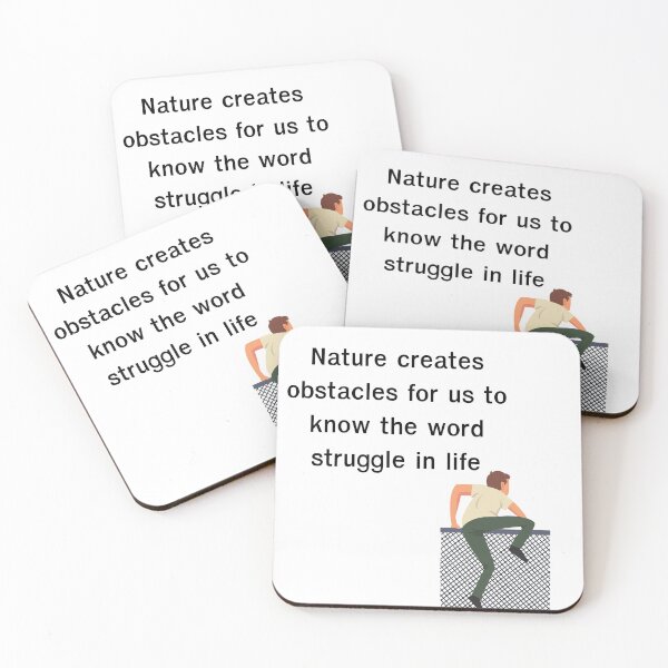 Item preview,  Nature Creates Obstacles Wise Quote designed and sold by Happyfreedom.