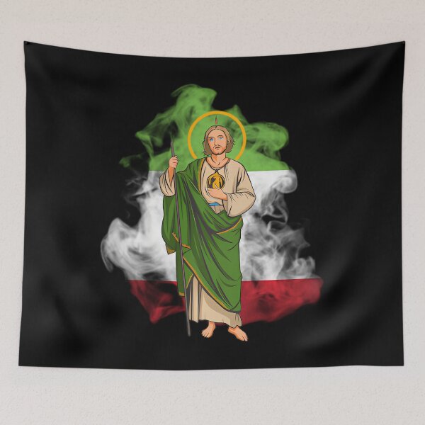 Item preview, San Judas Tadeo con Bandera de México Pullover 		 designed and sold by itlglnbl24.