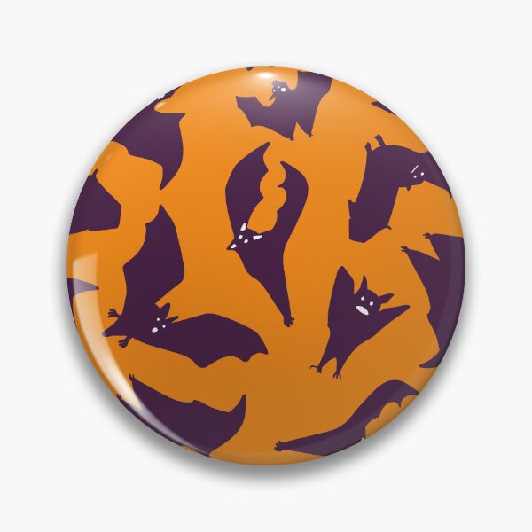 Item preview, Halloween Throw Blanket with Flying Purple Bats on Orange Background – Spooky Gothic Pattern designed and sold by FestivityFinds.