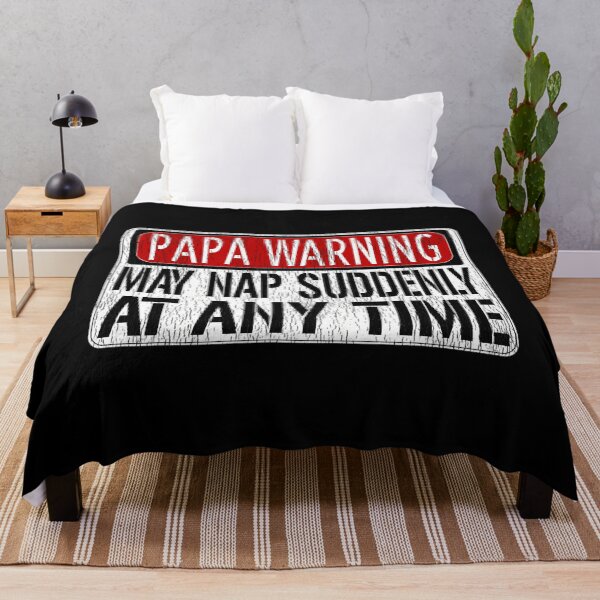 Item preview, s Funny Papa Warning Sign - May Nap Suddenly At Any Time Short Sleeve designed and sold by wmtdcezy2.