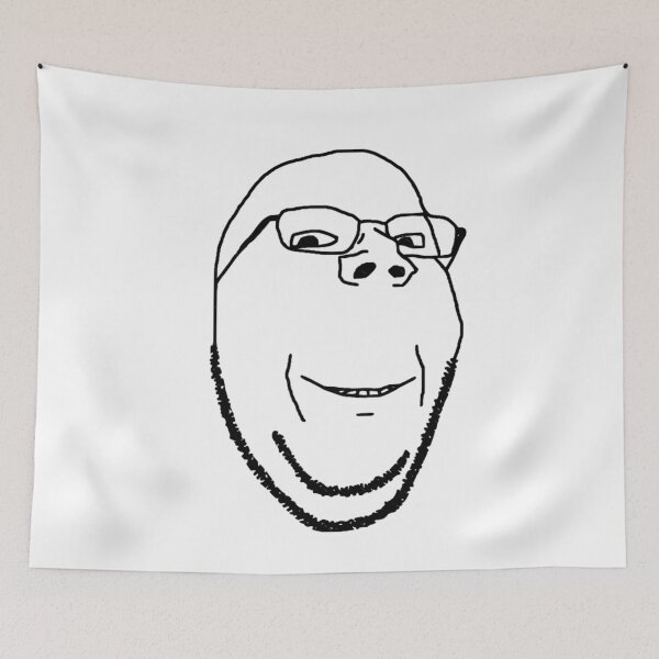 Item preview, Smiling Wholesome Wojak  Soyjak  	 designed and sold by xvjhyapbo23.