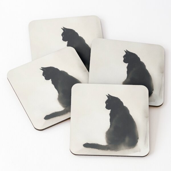 Item preview, Sitting Black Cat designed and sold by laurashawart.