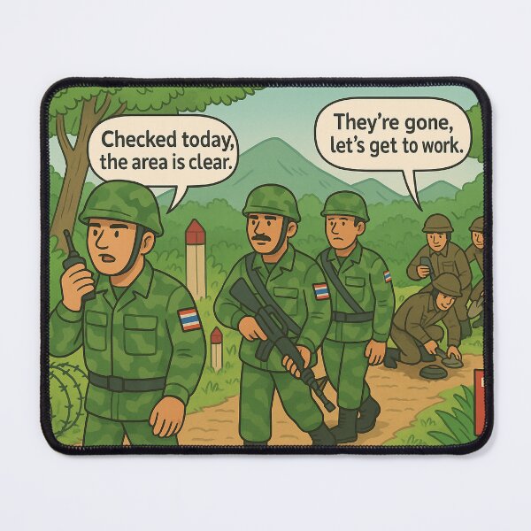 Item preview, Border Patrol – Jungle Sweep & Hidden Mines designed and sold by LaiThaiPatterns.