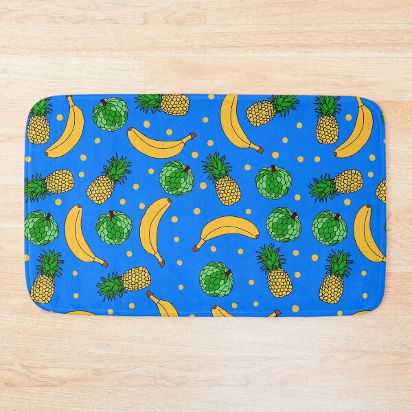 Item preview, Abstract Tropical Fruits Pattern | Banana, Custard Apple & Pineapple fruit design designed and sold by Swati's Digital Den.