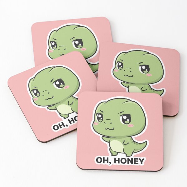 Item preview, Adorable Kawaii Chibi Dinosaur Cartoon Graphic Design Cute Prehistoric Dino Lover Gift Idea designed and sold by bvdesignart.