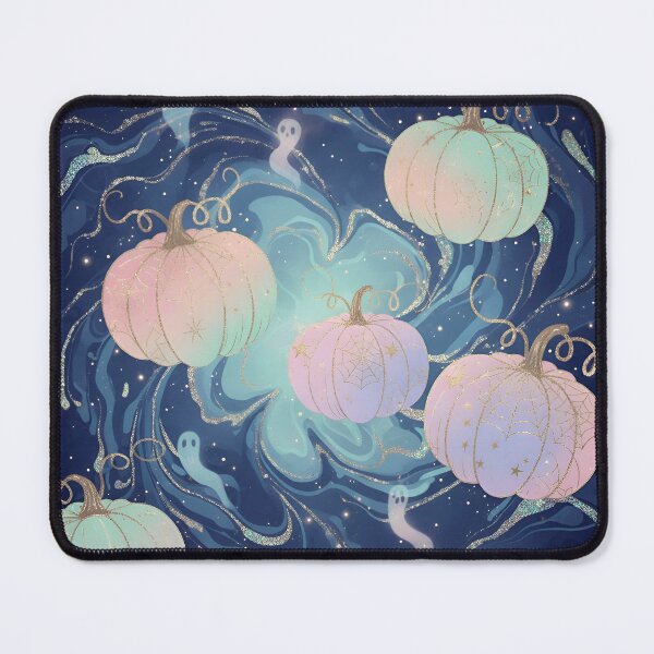 Item preview, Dreamy Halloween Cake - Magical Pumpkins on a Marbled Background designed and sold by EsenciaZen.
