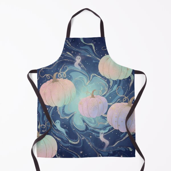 Item preview, Dreamy Halloween Cake - Magical Pumpkins on a Marbled Background designed and sold by EsenciaZen.