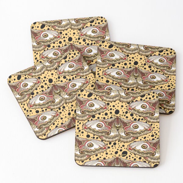 Item preview, Emperor Moth cheetah print designed and sold by beesocks.