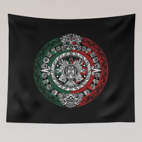 Item preview, Aztec Calendar - Azteca Sun Stone - Mexico Flag 		 designed and sold by qllcdhbhu26.