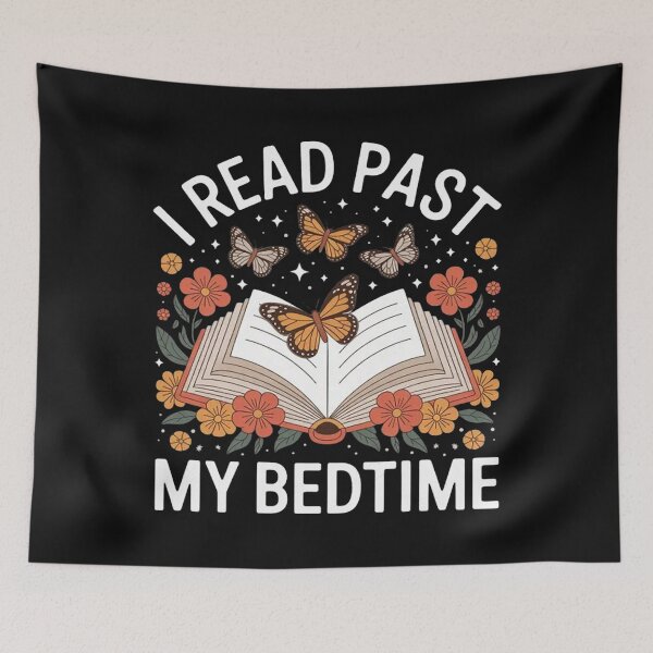 Item preview, Floral I Read Past My Bedtime designed and sold by Vastingan.