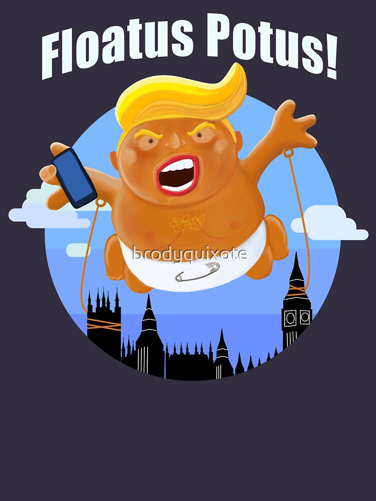 Trump Inflatable Baby Blimp Potus England Visit 2019 by brodyquixote