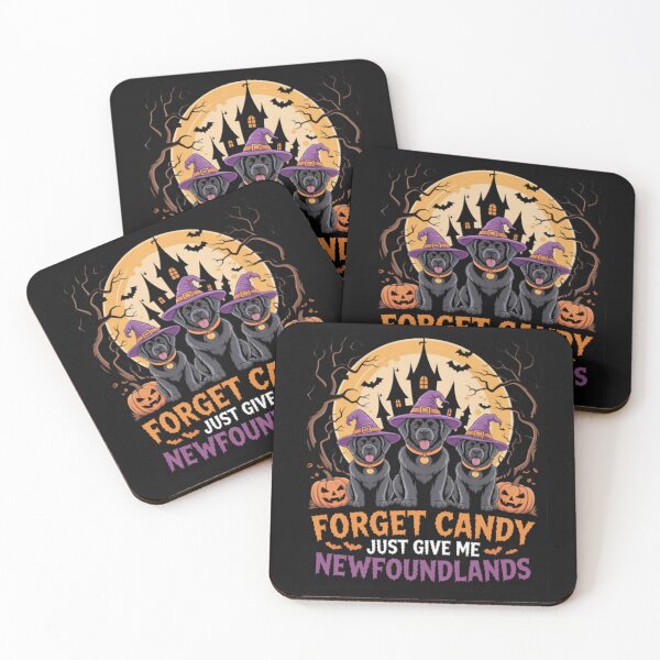 Item preview, Forget Candy Give Me Newfoundlands Halloween Cosplay Witches designed and sold by Vastingan.