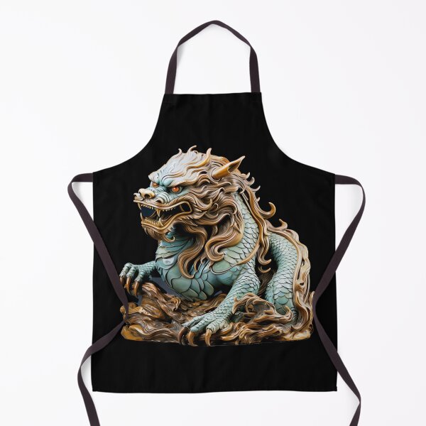 Item preview, Temple Guardian: Fierce Fu Dog in Jade and Gold designed and sold by Dominik1994.