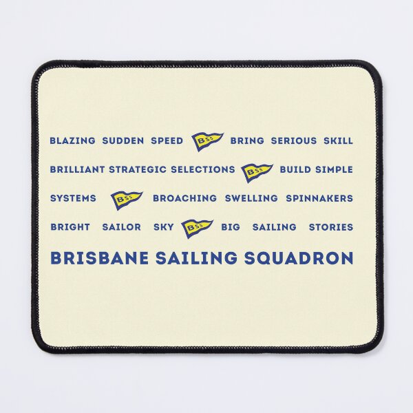 Item preview, BSS In Words designed and sold by Brisbane Sailing Squadron merchandise.