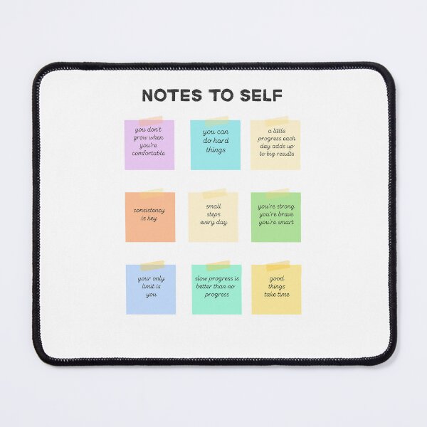Item preview, Notes to Self – Motivational Quotes | Mental Health Wall Art | Inspiration Poster | Office Decor designed and sold by sticky10.