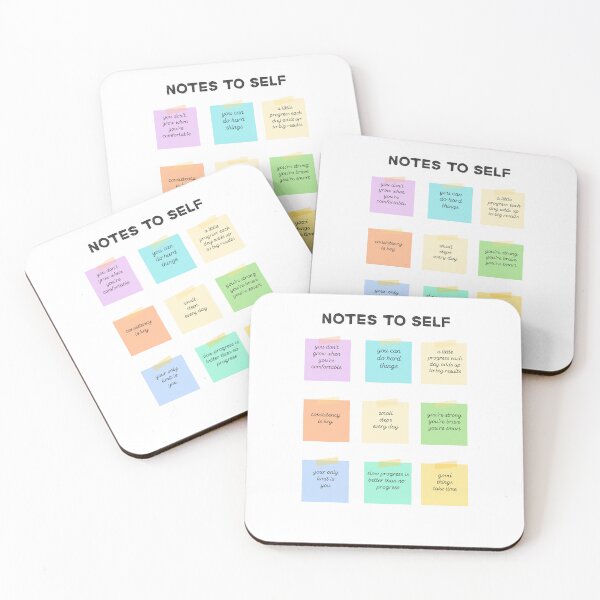 Item preview, Notes to Self – Motivational Quotes | Mental Health Wall Art | Inspiration Poster | Office Decor designed and sold by sticky10.