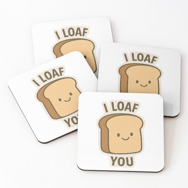Item preview, Cute Bread Pun Sticker – I Loaf You designed and sold by OddlyGood99.