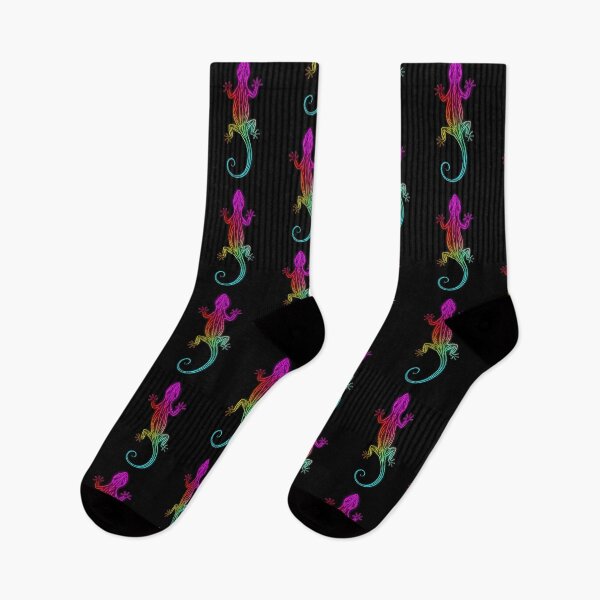 Item preview, Neon Tribal Lizard – Vibrant Abstract Glow on Black Background designed and sold by PixelVibe782.