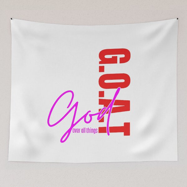 Item preview, Faith Quote G.O.A.T God Over Everything designed and sold by kiralynstration.