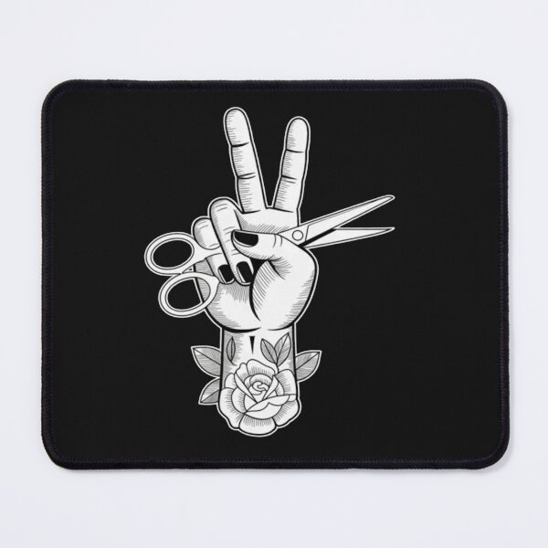Item preview, Friseur Hairdresser Scissors Comb Tattoo designed and sold by Vastingan.