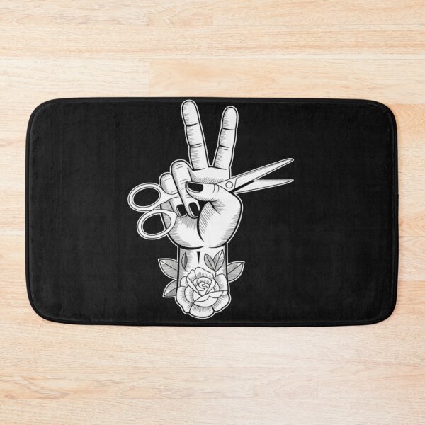 Item preview, Friseur Hairdresser Scissors Comb Tattoo designed and sold by Vastingan.