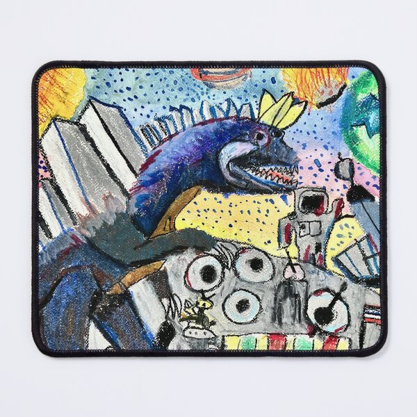 Item preview, Vibrant Godzilla Kaiju Monster Attack Art designed and sold by idtecss.