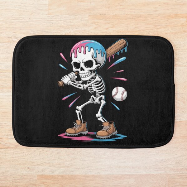 Item preview, Divertido esqueleto de béisbol con goteo de helado designed and sold by Vastingan.