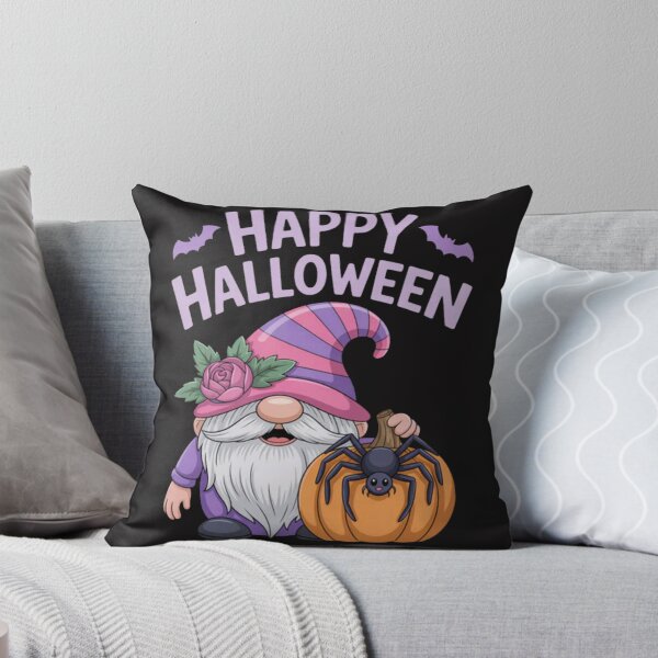 Artikelvorschau, Lustiger Gnom Happy Halloween Spooky Spider Bat Kürbis entworfen und verkauft von Ikwalima.